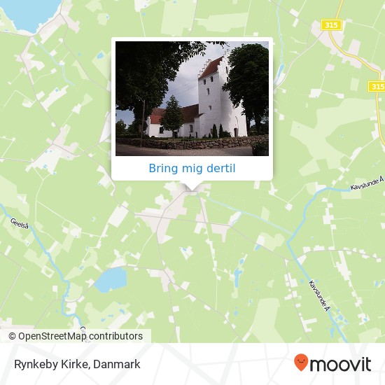 Rynkeby Kirke kort