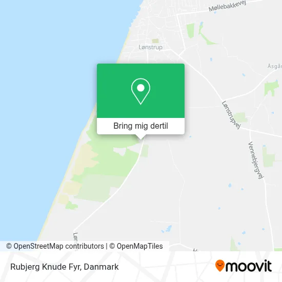 Rubjerg Knude Fyr kort