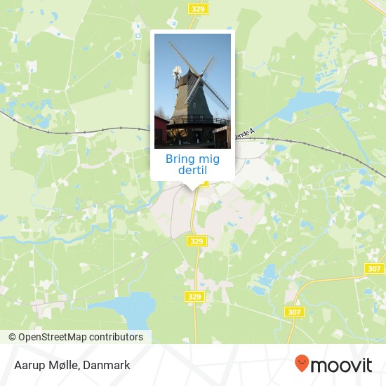 Aarup Mølle kort