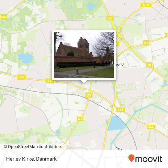 Herlev Kirke kort