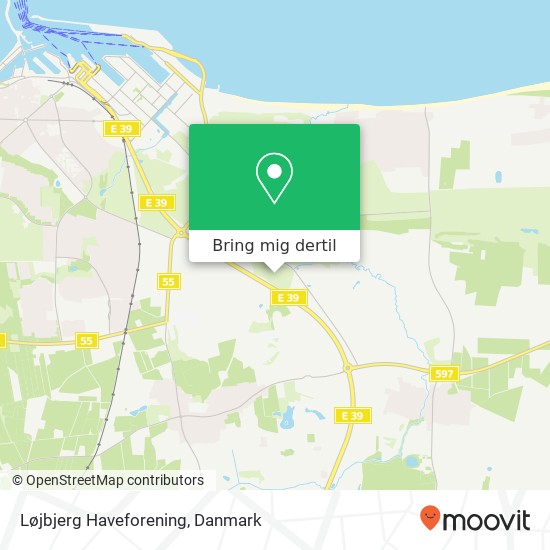 Løjbjerg Haveforening kort