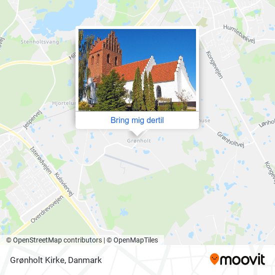 Grønholt Kirke kort