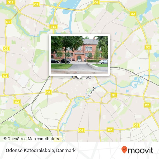 Odense Katedralskole kort