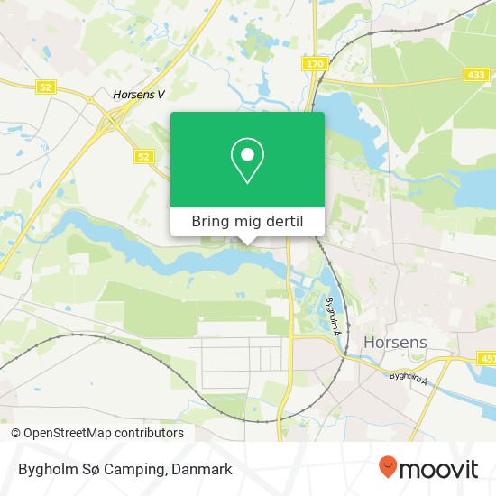 Bygholm Sø Camping kort