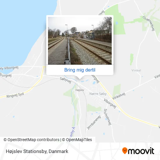 Højslev Stationsby kort