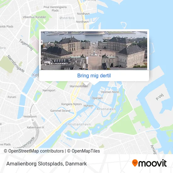 Amalienborg Slotsplads kort