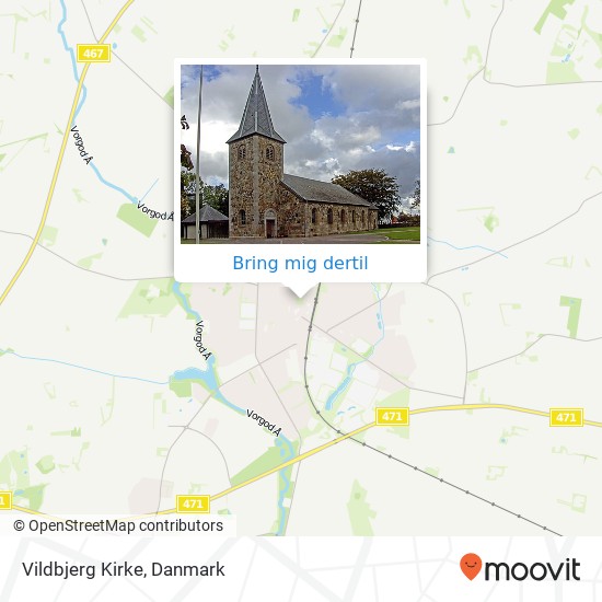 Vildbjerg Kirke kort