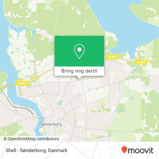 Shell - Sønderborg kort