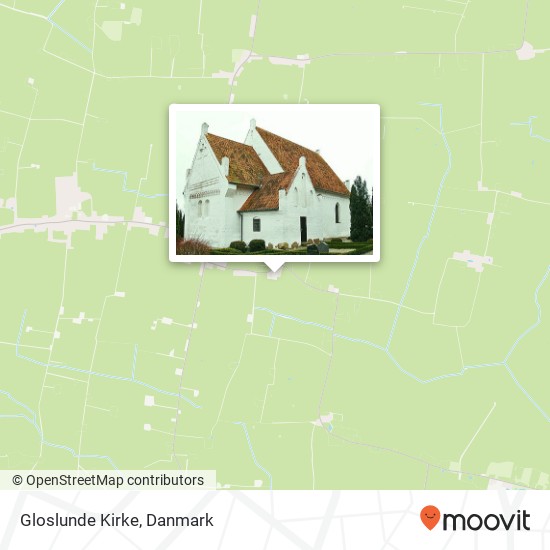 Gloslunde Kirke kort