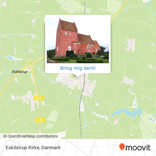 Eskilstrup Kirke kort