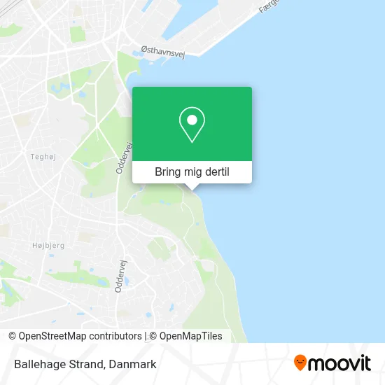 Ballehage Strand kort