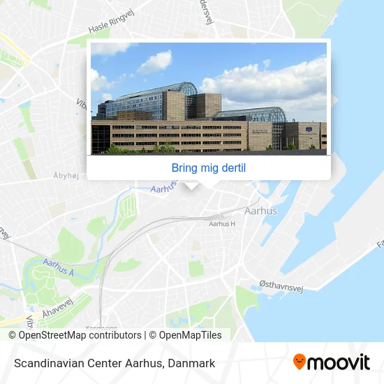 Scandinavian Center Aarhus kort