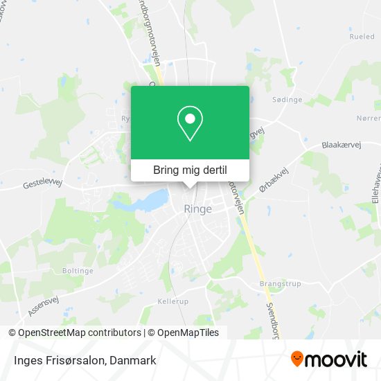 Inges Frisørsalon kort
