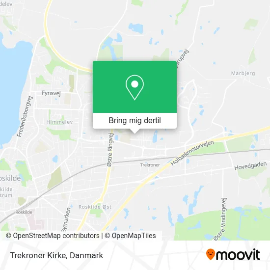 Trekroner Kirke kort