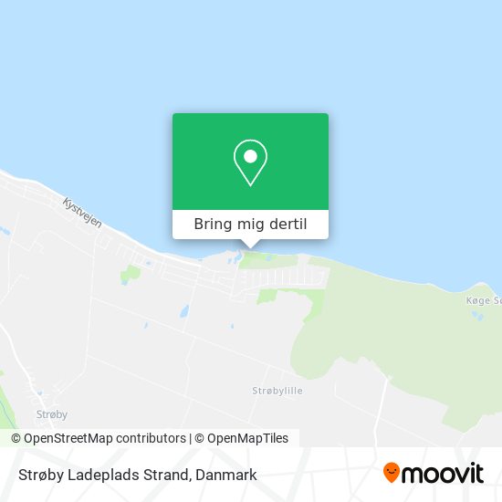 Strøby Ladeplads Strand kort