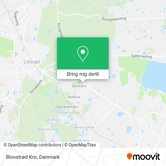 Blovstrød Kro kort