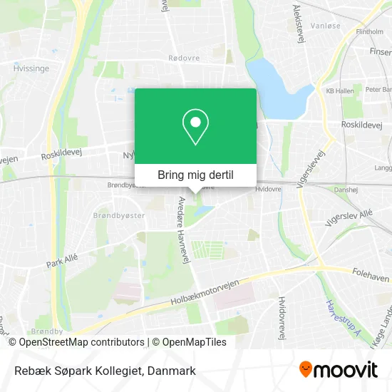 Rebæk Søpark Kollegiet kort