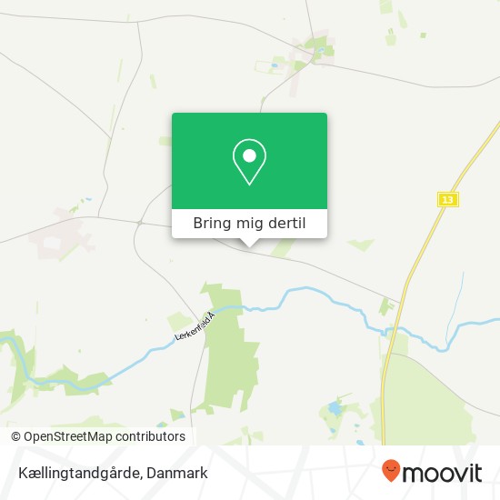 Kællingtandgårde kort