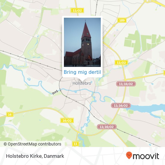 Holstebro Kirke kort