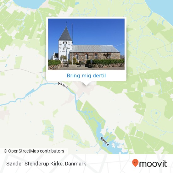 Sønder Stenderup Kirke kort