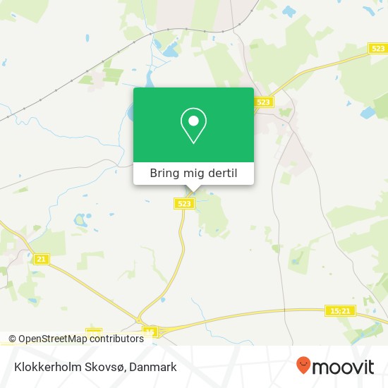 Klokkerholm Skovsø kort