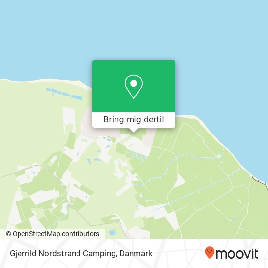 Gjerrild Nordstrand Camping kort