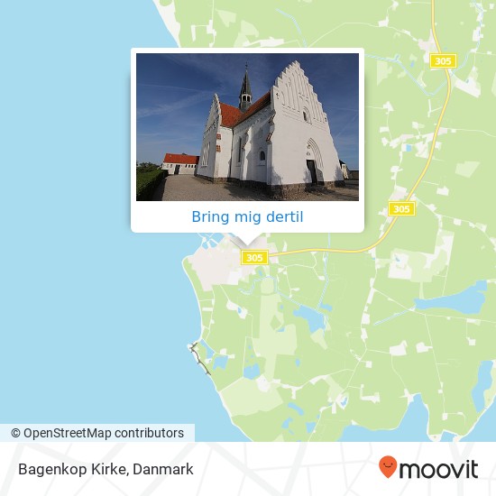Bagenkop Kirke kort