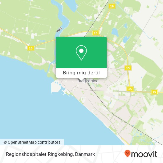 Regionshospitalet Ringkøbing kort