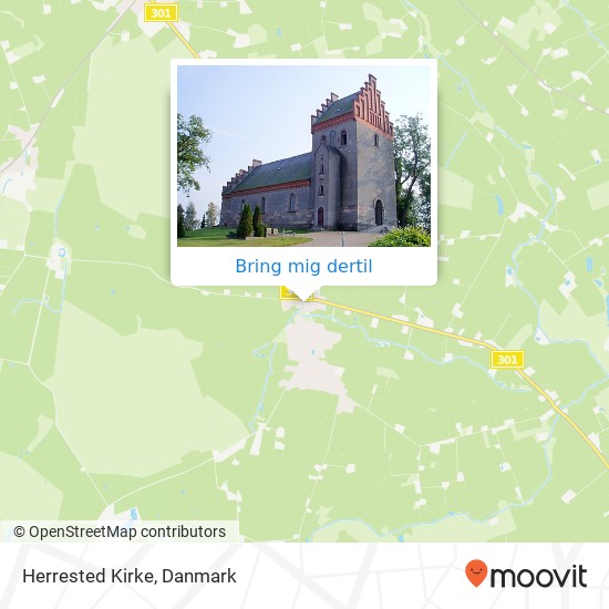 Herrested Kirke kort