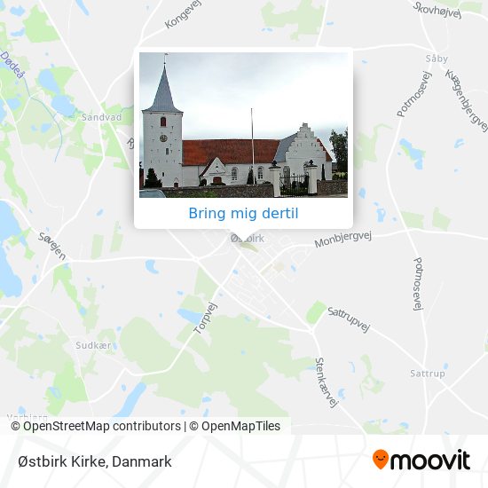 Østbirk Kirke kort