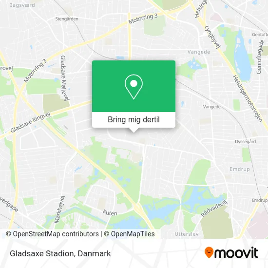 Gladsaxe Stadion kort