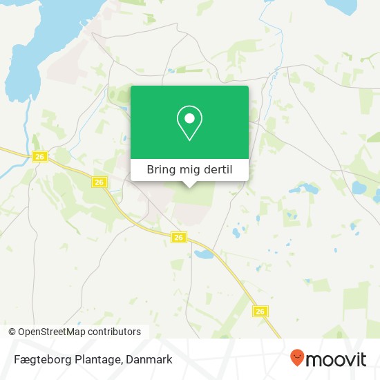 Fægteborg Plantage kort
