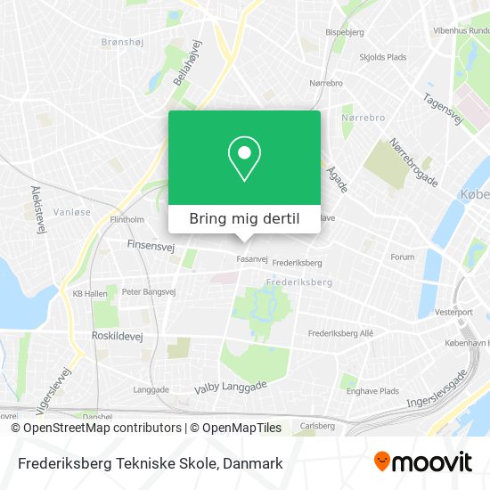 Frederiksberg Tekniske Skole kort
