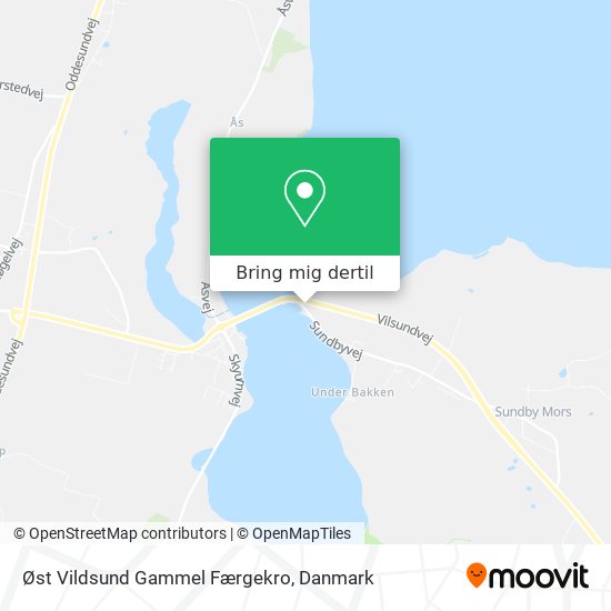 Øst Vildsund Gammel Færgekro kort