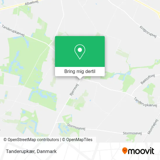 Tanderupkær kort