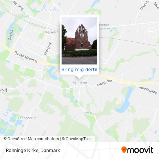 Rønninge Kirke kort