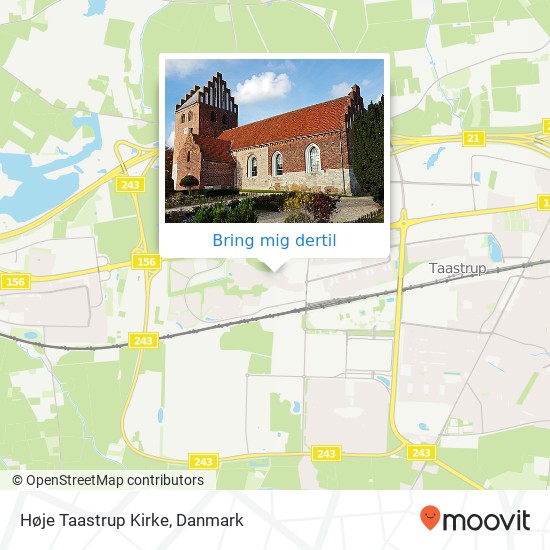Høje Taastrup Kirke kort