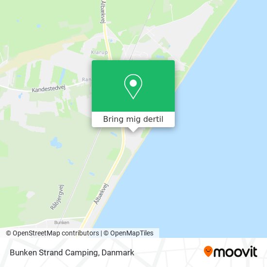 Bunken Strand Camping kort
