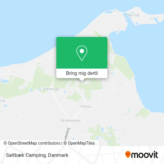 Saltbæk Camping kort