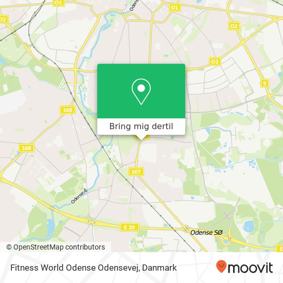 Fitness World Odense Odensevej kort