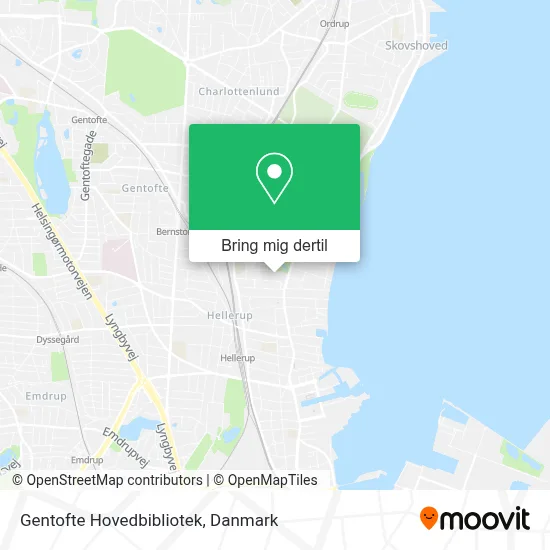 Gentofte Hovedbibliotek kort