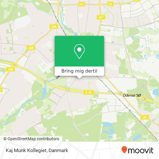 Kaj Munk Kollegiet kort