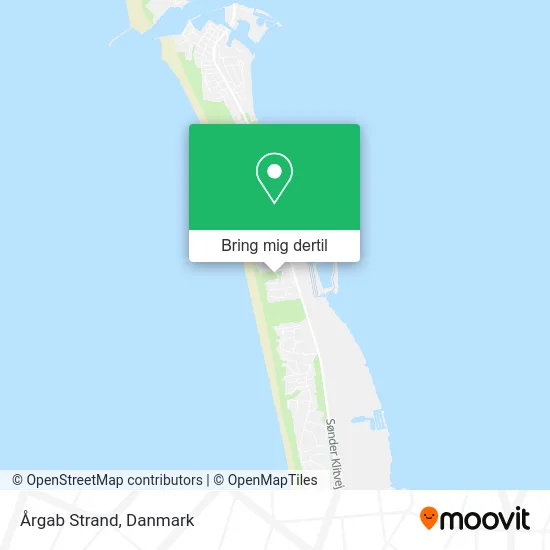Årgab Strand kort