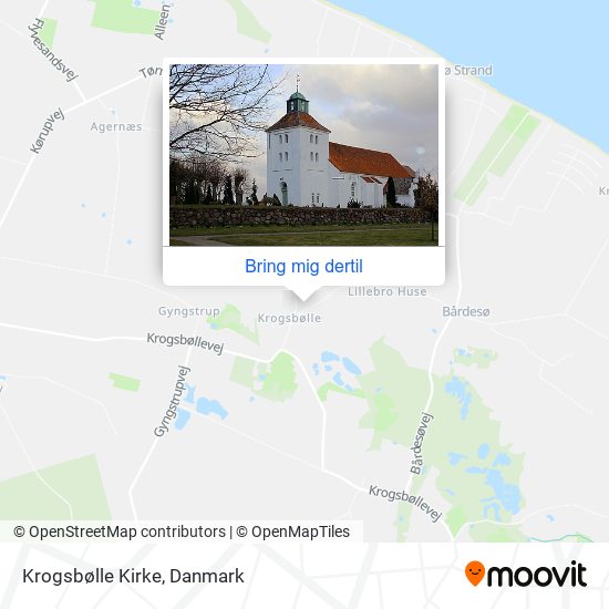 Krogsbølle Kirke kort