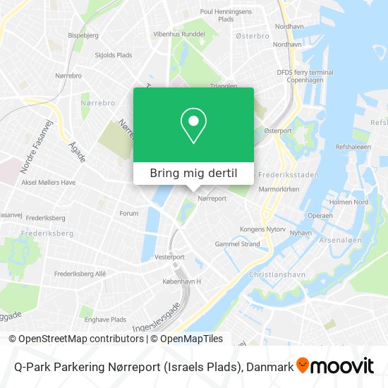 Q-Park Parkering Nørreport (Israels Plads) kort