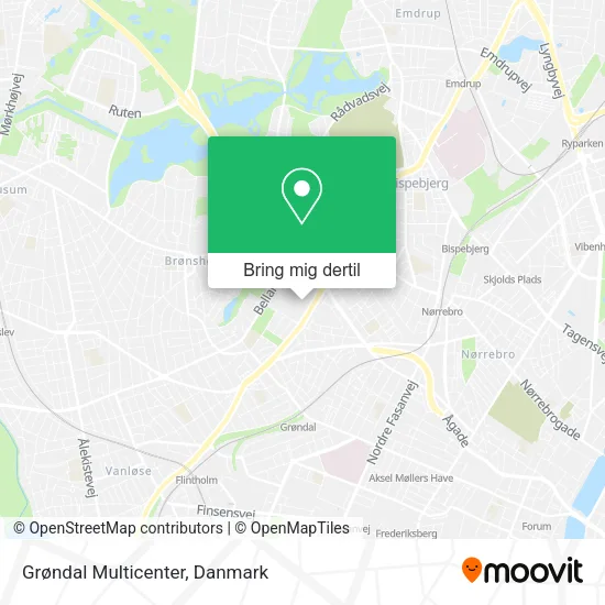Grøndal Multicenter kort