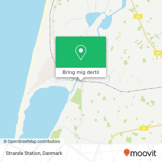 Strande Station kort