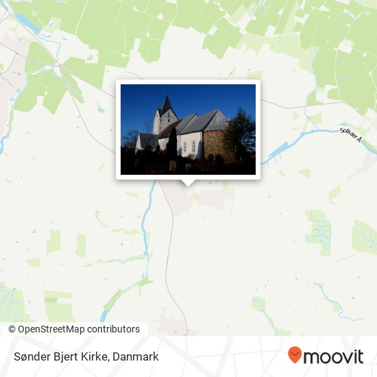 Sønder Bjert Kirke kort