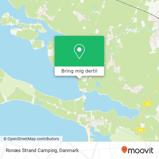 Ronæs Strand Camping kort