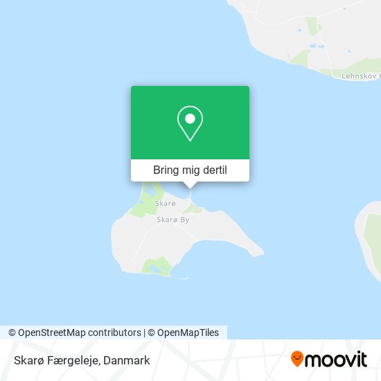 Skarø Færgeleje kort